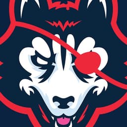 DangerHuskie logo centered over logo text.